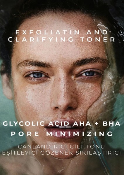 Glycolic Acid Aha Bha Canlandırıcı Cilt Tonu Sabitleyici Gözenek Sabitleyici 150 ml fiyatları