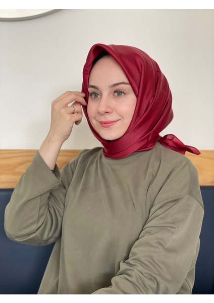 Koyu Kırmızı Siyane Scarf Kristal Eşarp fiyatları