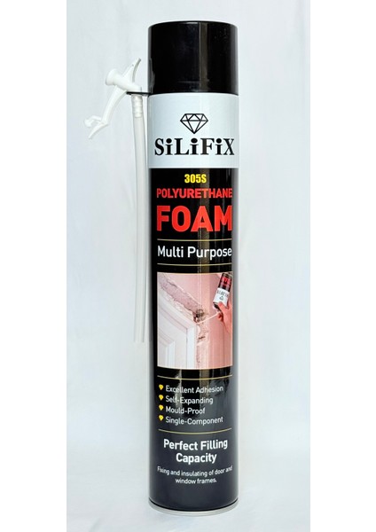 Çok Amaçlı Poliüretan Köpük 600GR(KAPI ve Pencere Montaj Uygun)Universal Bu Foam