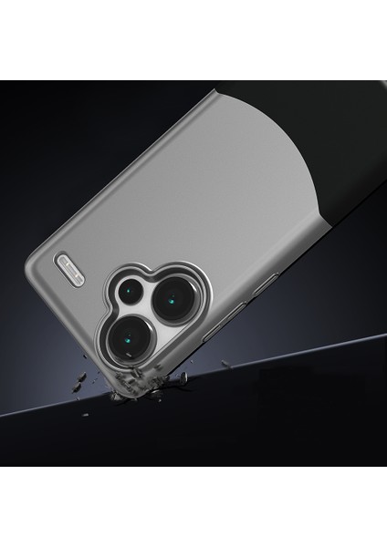Xiaomi Redmi Note 13 Pro Plus 5g Kılıf Mıknatıslı Rns Duble Kapak - Siyah