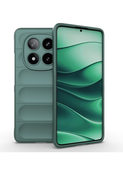Redmi Note 14 5g Kılıf Esnek Tpu Oyuklu Arka Yüzey Tasarımlı Rns Etnik Silikon Kapak - Siyah