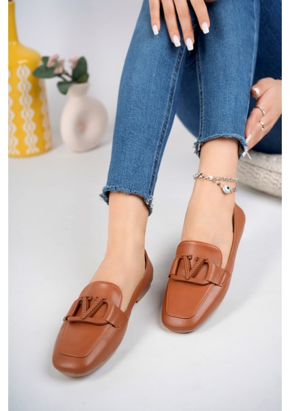 Kadın Babet Vegan Ortopedik Taban Suni Deri Düz Taban Yeni Sezon fiyatları