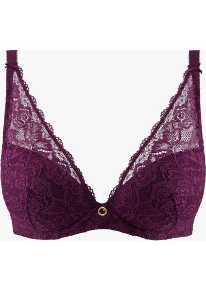 Rosessence Push-Up Sütyeni Swarovski Taşlı, Şık Dantel ve Grafik Tasarımlı Sırt