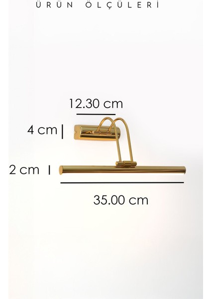 Gold Pilli Flüt Aplik Tablo Aydınlatma Banyo Ayna Üstü Aydınlatma modelleri