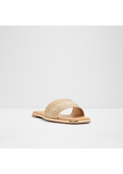 Oceanıa Sandalet Düz Terlik - Gold