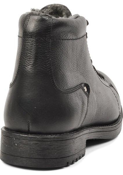 Siyah Içi Kürklü Deri Klasik Erkek Bot fırsatları
