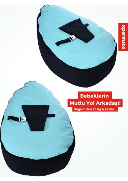 Bebek Sallanan Yatağı Yıkanabilir Kılıf - Mavi, 2 Yıl Garantili, Taşıma Kapasitesi: 9-25 kg
