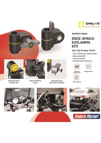 Smnu Dikiz Aynası Katlanma Kiti Rr