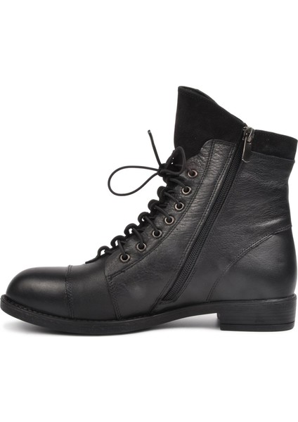 Siyah Deri Kadın Bot indirimleri