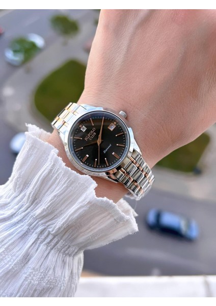 Çelik Kasa & Kordon Kararma ve Renk Atma Yapmaz Kadın Kol Saati+Bileklik JG04361.2 fiyatları