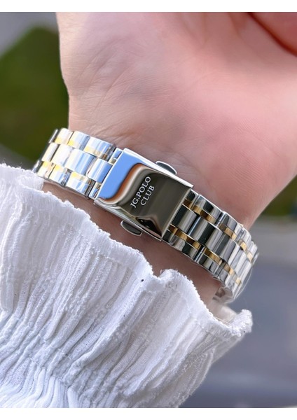 Çelik Kasa & Kordon Kararma ve Renk Atma Yapmaz Kadın Kol Saati+Bileklik JG04361.2 modelleri