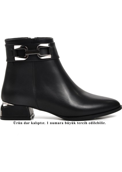 Siyah Kadın Topuklu Bot