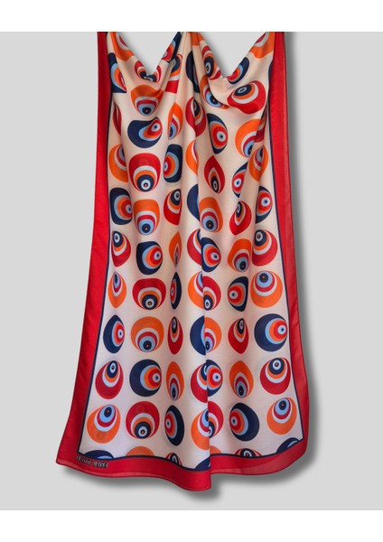 Kırmızı Pamuk Şal Türk Osmanlı Çintemani Desenli 70CMX190CM fiyatları