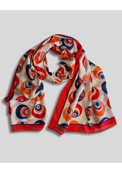 Kırmızı Pamuk Şal Türk Osmanlı Çintemani Desenli 70CMX190CM modelleri