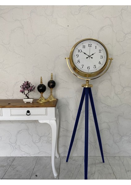 150 cm Dekoratif Tripod Ayaklı Tüm Aksamları Metal Gold Kaplama Saat modelleri