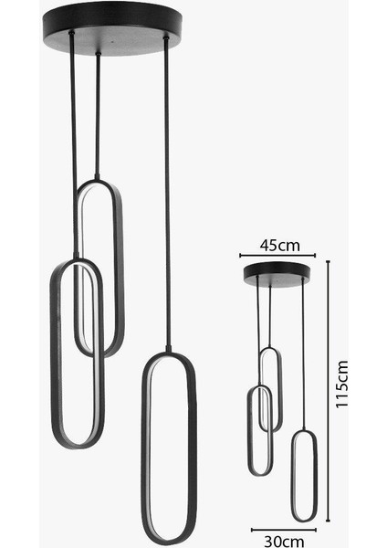 LED Avize Yağmur Modern Sarkıt Linear Aydınlatma Sarkıt Avize 4000K 3 Yıl Garantili % 80 Tasarruflu