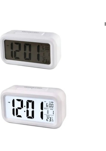 Dijital Masaüstü Çalar Saat Alarm, Takvim, Sıcaklık Göstergesi ve LED Ekran