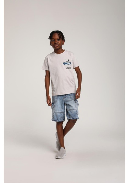 Erkek Çocuk Sırt Baskılı Tshirt