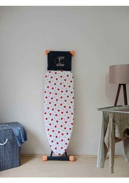 Ipli Ayarlanabilir Isıya Dayanıklı Keçeli Büyük Boy Ütü Masası Kılıfı Örtüsü Bezi 55X140CM Love