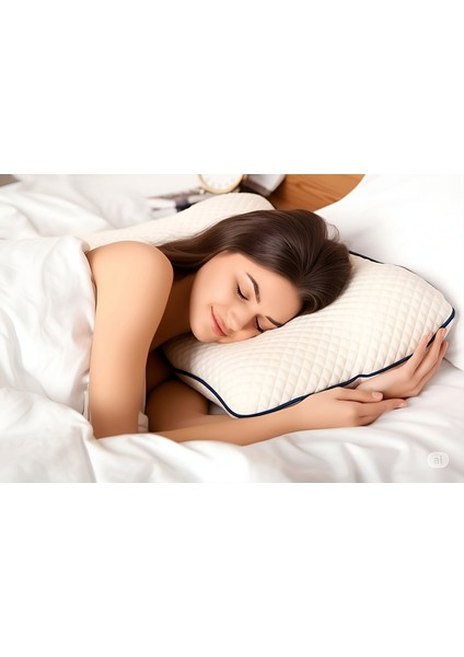 Visco Ortopedik Boyun Destekli Büyük Tombul Yastık 60*40*15 cm Beyaz modelleri