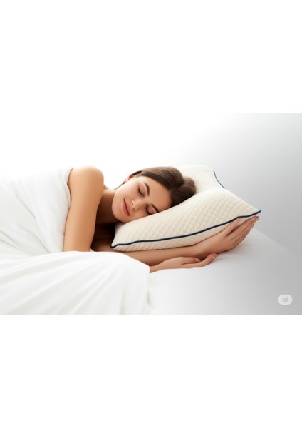 Visco Ortopedik Boyun Destekli Büyük Tombul Yastık 60*40*15 cm Beyaz fırsatları