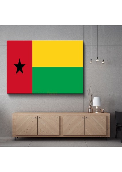Gine-Bissau Bayrağı - Kanvas Tablo