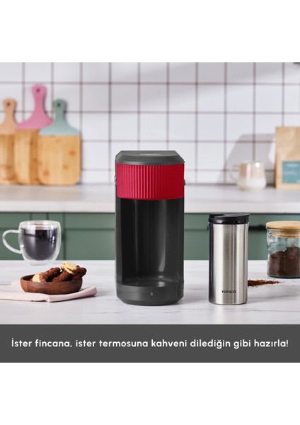 Mono Black Filtre Kahve Makinesi Cherry Red