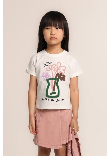 Kız Bebek Kabartma Baskılı Tshirt