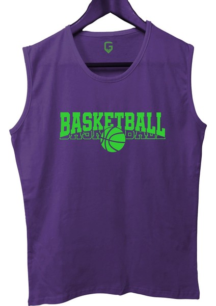Basketbol Baskılı Kolsuz Sporcu T-Shirt Tank Top Sporcu Fitness Atlet