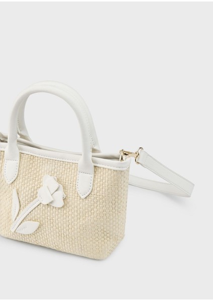 Kız Çocuk Çiçekli Hasır Çanta modelleri