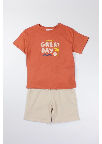 Erkek Çocuk Penye Şort Takım