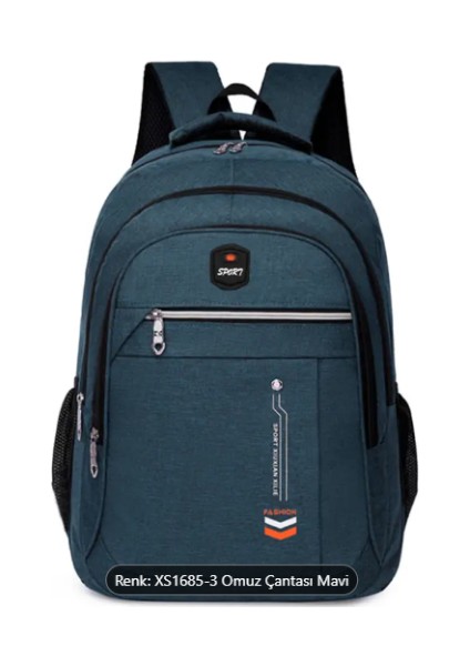 Erkek Siyah Turuncu Outdoor Sırt Çantası