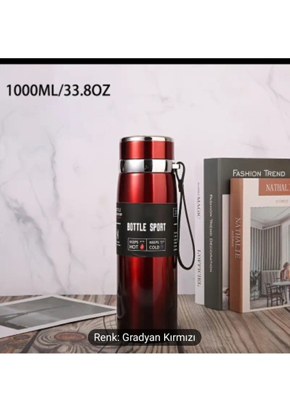 taşınabilir Tasarımı Sayesinde, Her An Yanınızda Taşıyabileceğiniz Bu 1l Kapasiteli Vakumlu Termos, Seyahatlerinizde Veya Günlük Kullanımınızda Idealdir.
