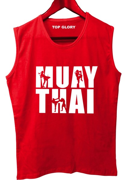Muay Thai Kolsuz Sporcu T-Shirt Tank Top Sporcu Fitness Atlet