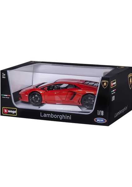 11033 Burago 1:18 Lamborghini Aventador LP700-4 Turuncu Model Araba