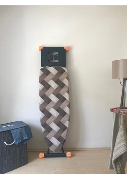 Ütü Masası Kılıfı Büyük Boy Ipli Stoperli Keçeli Kılıfı Örtüsü Bezi 55X140CM Brown Aura