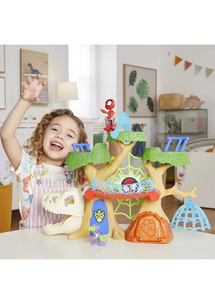 F9477 Spidey ve Inanılmaz Arkadaşları - Dino Webs Ağaç Evi Set