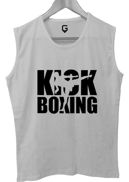 Kick Boks Kolsuz Sporcu T-Shirt Tank Top Sporcu Fitness Atlet