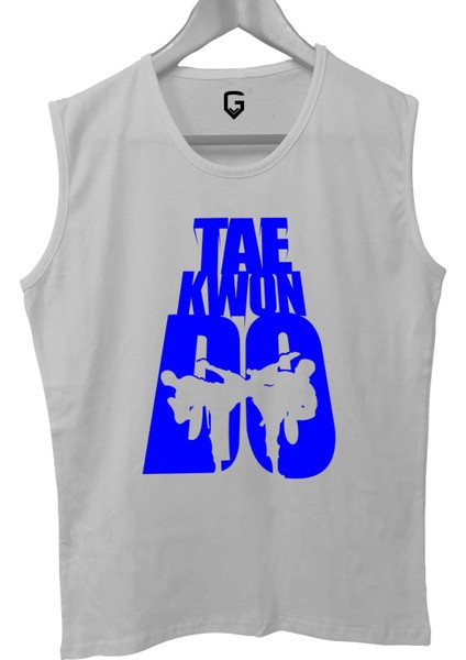 Taekwondo Baskılı Kolsuz Sporcu T-Shirt Tank Top Sporcu Fitness Atlet