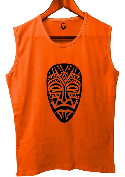 Mask Baskılı Kolsuz Sporcu T-Shirt Tank Top Sporcu Fitness Atlet