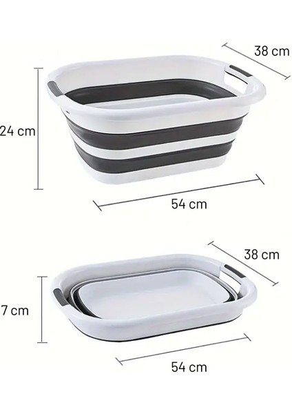 Katlanabilir Silikon Sepet, 25LT, Çok Amaçlı, Akordiyon, Pembe, Plastik indirimleri