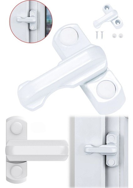 3 Adet Tüm Pencere Balkon Kapıları Için Pvc Dayanıklı Kilit Pratik Profesyonel Emniyet Kilidi Kilit fırsatları