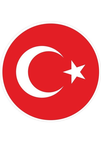 14X14 cm Türk Bayrağı Sticker Laptop Kask Araba Motor Sticker
