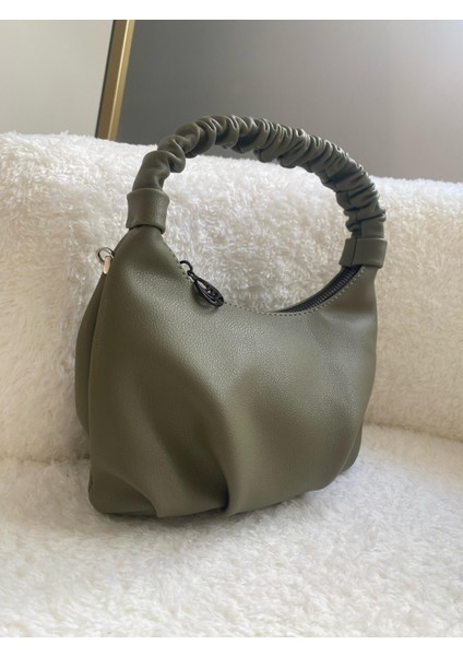 Kadın Büzgü Kol Detaylı El Ve Omuz Çantası