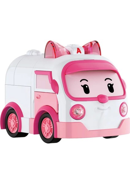Polı MRT-687 Robocar Poli Büyük Transforming Robot Amber Sesli ve Işıklı