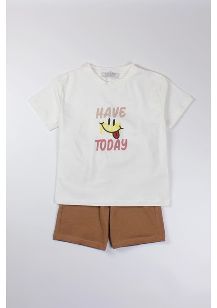 Erkek Bebek Penye Şort Takım