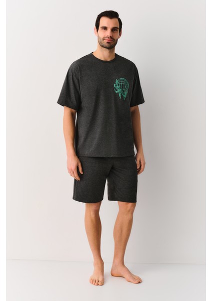 Limitless Erkek Şort Pijama Takımı
