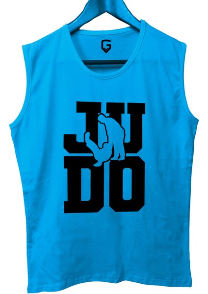 Judo Baskılı Kolsuz Sporcu T-Shirt Tank Top Sporcu Fitness Atlet