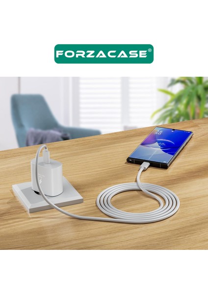 Hızlı Şarj Destekli 25W Type-C To Type-C Şarj Cihazı Adaptör Kablo Set - FC1026