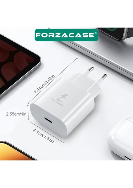 Hızlı Şarj Destekli 25W Type-C To Type-C Şarj Cihazı Adaptör Kablo Set - FC1026